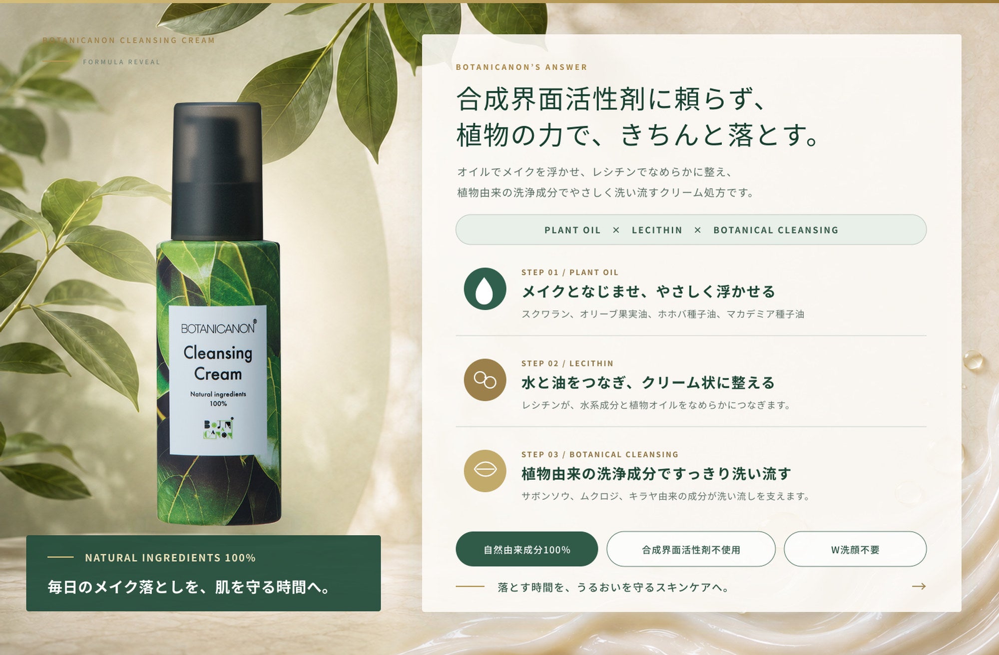 クレンジングクリーム(メイク落とし)