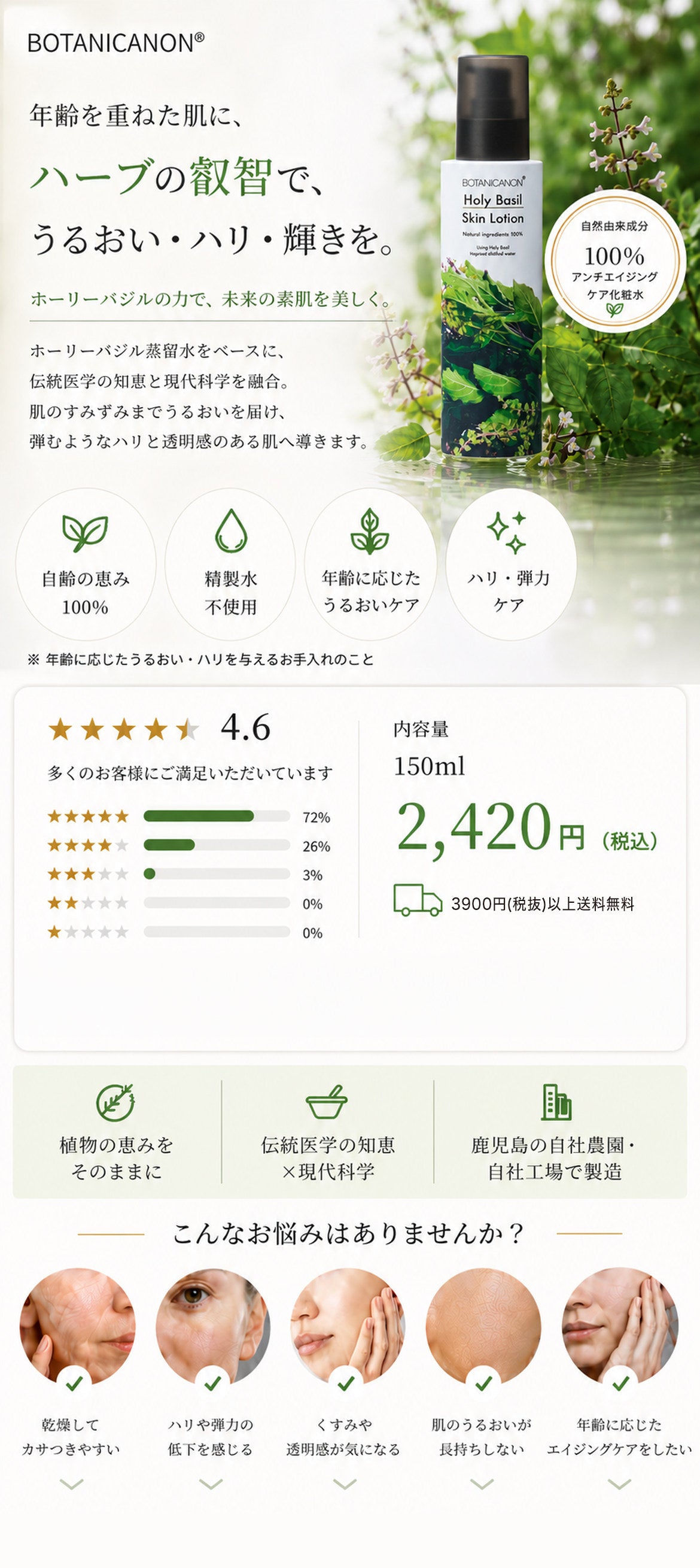 ホーリーバジル化粧水